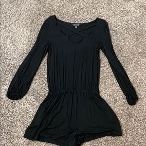 Black Soft and Sexy Romper from American Eagle.